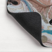 Tapis De Souris Texture de marbre doré cool (Coin)