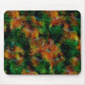 Tapis De Souris Texture de peau de Bergamot en orange et vert (Devant)
