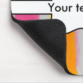 Tapis De Souris Texture de rayures d'aquarelles (Coin)