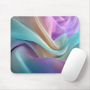 Tapis De Souris Texture de tissu abstrait dans des tons pastel