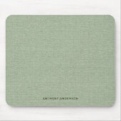 Tapis De Souris Texture de tissu vert sauge (Devant)