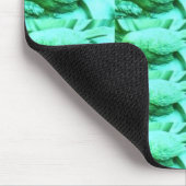 Tapis De Souris Texture d'oiseau bleu vert (Coin)