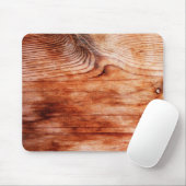 Tapis De Souris Texture du grain de bois (Avec souris)