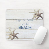 Tapis De Souris Texture en bois adorable, Épée, Plage (Avec souris)