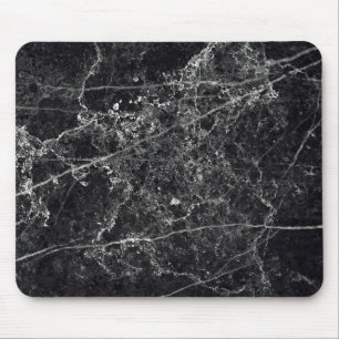 Tapis De Souris Texture en marbre noir