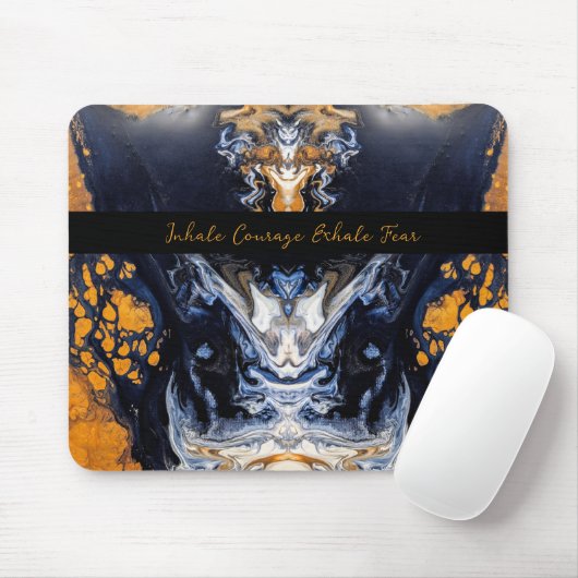Tapis De Souris Texture en marbre or et Parties scintillant Sculpt (Avec souris)
