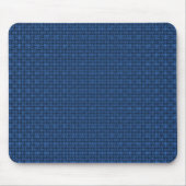 Tapis De Souris Texture en tissu bleu (Devant)