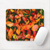 Tapis De Souris Texture feuille d'automne mousepad (Avec souris)