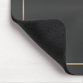 Tapis De Souris Texture Métallique Noire Avec Plaque De Souris À C (Coin)