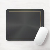 Tapis De Souris Texture Métallique Noire Avec Plaque De Souris À C (Avec souris)