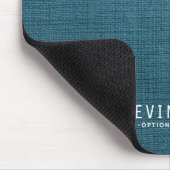Tapis De Souris Texture moderne et personnalisée Lin Bleu (Coin)