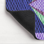 Tapis De Souris Texture multicolore crochet (Coin)