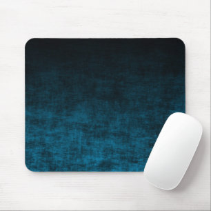 Tapis De Souris Texture Ombrée Grunge Noir et Sarcelle