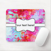 Tapis De Souris Texture rouge rose (Avec souris)