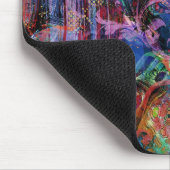 Tapis De Souris Textures couleur Abstraites complexes (Coin)