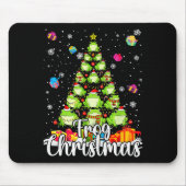 Tapis De Souris Th Cute Frog Christmas Tree Pajama Matching Costum (Devant)