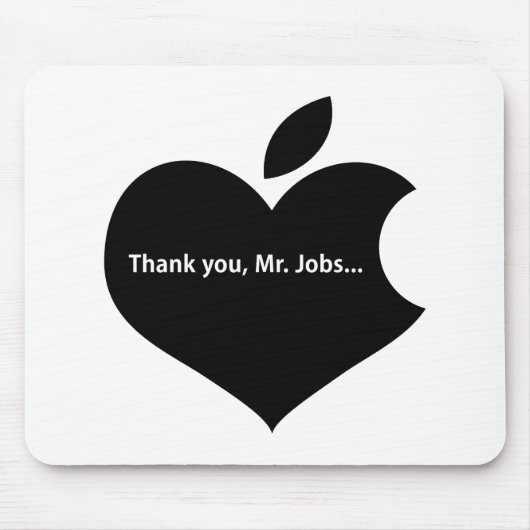 TAPIS DE SOURIS THANK YOU MR JOBS (Devant)