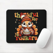 Tapis De Souris Thankful For You Forers Thanksgiving Turkey Pumpki (Avec souris)
