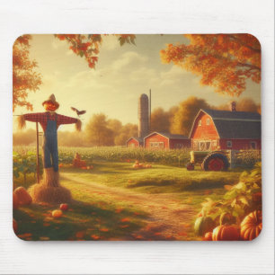 Tapis De Souris Thanksgiving/Automne/Automne/Automne sur la ferme