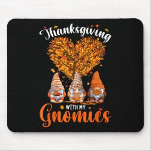 Tapis De Souris Thanksgiving Avec Mes Gnomies Amusants Automne Gno