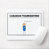 Tapis De Souris thanksgiving canadien (Avec souris)