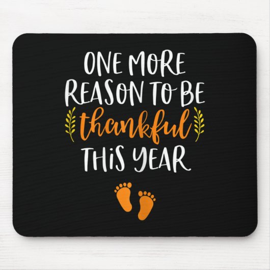 Tapis De Souris Thanksgiving Grossesse Faire-part d'automne bébé R (Devant)