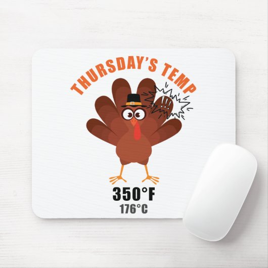 Tapis De Souris Thanksgiving Humor Funny Turkey Joke (Avec souris)