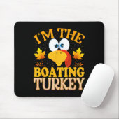 Tapis De Souris Thanksgiving I'm The Boating Turkey Matching (Avec souris)