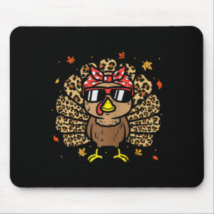 Tapis De Souris Thanksgiving Leopard Turquie Thanksgiving Automne