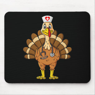 Tapis De Souris Thanksgiving Nurse Turkey Scrub Fun Nurse
