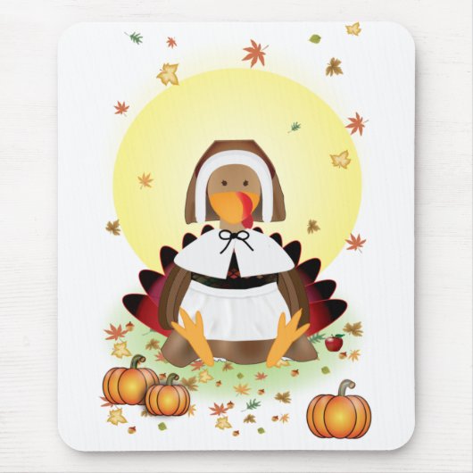 Tapis De Souris Thanksgiving Turquie (Devant)