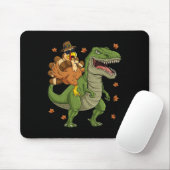 Tapis De Souris Thanksgiving Turquie Riding T Rex Dinosaur Toddler (Avec souris)