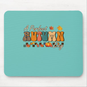 Tapis De Souris Thanksgiving Un Parfait Jour d'Automne Retro Vinta