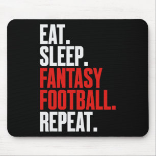Tapis De Souris That Says eat Sleep Imaginaire Football Repeat'