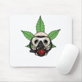Tapis De Souris THC Weed Scuba Diver (Avec souris)