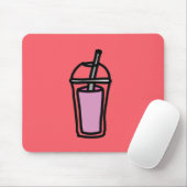 Tapis De Souris Thé au lait Bubble Tea adolescente mignonne boisso (Avec souris)