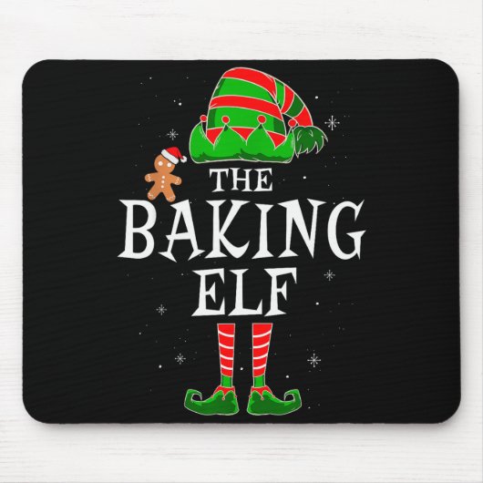 Tapis De Souris The Baking Elf Group Matching Family Christmas Coo (Devant)
