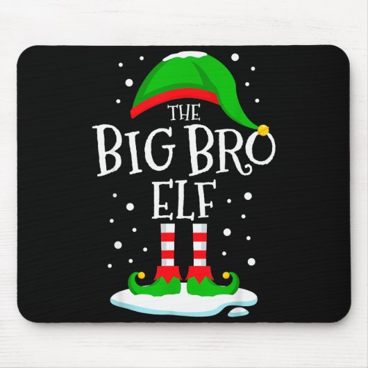 Tapis De Souris The Big Bro Elf Christmas Family Matching Xmas Bro (Devant)