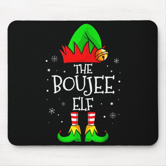 Tapis De Souris The Boujee Elf Group Matching Family Christmas Xma (Devant)