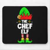 Tapis De Souris The Chef Elf Shirt Matching Family Chef Christmas (Devant)