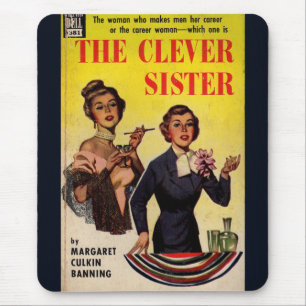 Tapis De Souris The Clever Sister 1950s pulp novel cover