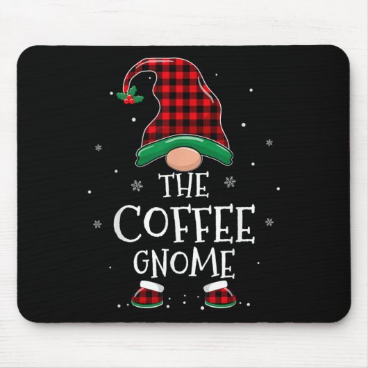 Tapis De Souris The Coffee Gnome Xmas Family Matching Plaid Christ (Devant)