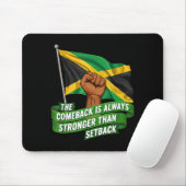 Tapis De Souris The Comeback Is Always Stronger Jamaica Strong Fla (Avec souris)