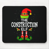 Tapis De Souris The Construction Elf Christmas Family Matching Paj (Devant)