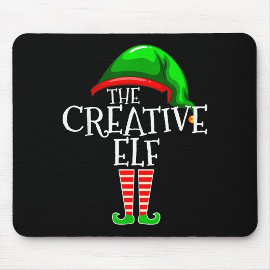 Tapis De Souris The Creative Elf Family Matching Group Christmas (Devant)