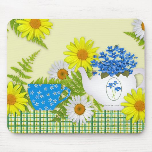 Tapis De Souris Thé de jardin Mousepad (Devant)