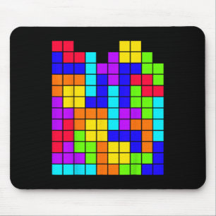 Tapis De Souris Thé de maths de jeu vidéo de puzzle de blocs de Te