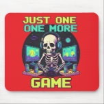 Tapis De Souris The Eternal Gamer<br><div class="desc">Perfect for the dedicated gamer who can't resist one more round. Featuring a cool skeleton setup,  this design captures the ultimate gaming addiction in a fun,  retro style. A must-have for every PC and console enthusiast!</div>