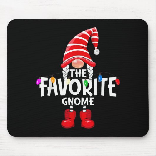 Tapis De Souris The Favorite Gnome Christmas Matching Pajama (Devant)