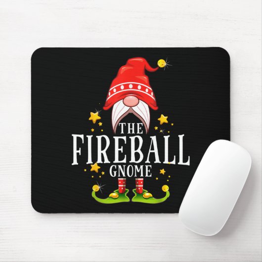 Tapis De Souris The Fireball Gnome Christmas Matching (Avec souris)